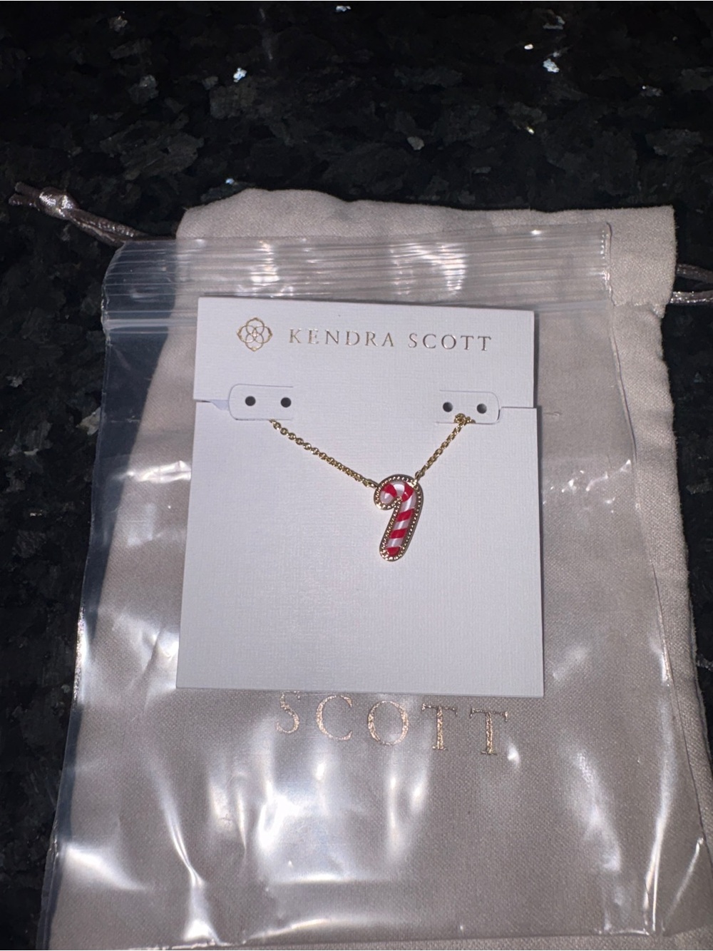 Kendra Scott Candy Cane MOP necklace BNWT